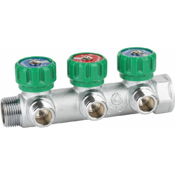 Коллектор GAPPO G1001,03 вентилями ВР/НР 3/4